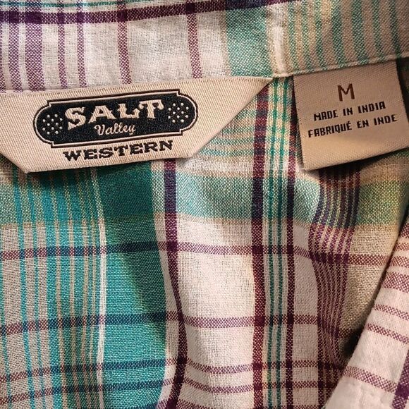 Salt Valley Snap Front Western Top Coastal Cowgirl - Picture 9 of 11